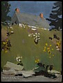 House above the Beach, Fairfield Porter  American, Oil on wood
