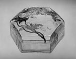 Box with lid, Emile Gallé  French, Glass