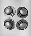 Button set, E. Byrne Livingston American, Silver