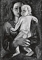 Mother and Child, William Zorach  American, born Lithuania, Oil on canvas