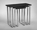 Nesting Tables, Donald Deskey (American, Blue Earth, Minnesota 1894–1989 Vero Beach, Florida), Aluminum and formica