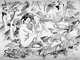 Dejeuner Sur L'herbe III, Robert Colescott  American, Watercolor and graphite on paper