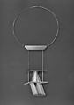 Neckpiece, Claus Bury  German, White gold, yellow gold, silver, and copper alloys