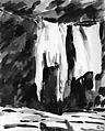 Clothesline, Dudley Mygatt  American, Watercolor and graphite on paper