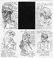 Six Self-Portraits, José Luis Cuevas  Mexican, Ink on paper