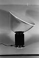"Taccia" Lamp, Achille Castiglioni Italian, Enameled spun aluminum, anodized extruded nickel-plated steel, glass