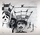 Untitled, Charles Blackman  Australian, Charcoal on paper