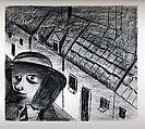 Untitled, Charles Blackman  Australian, Charcoal on paper