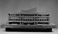 Kurashiki City Hall Model, Kenzo Tange (Japanese, Osaka 1913–2005 Tokyo), Hoo no ki wood (magnolia hypoleuca), Poly(methyl methacrylate) (PMMA)