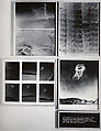 Whirlpool - Eye of the Storm, Dennis Oppenheim (American, Electric City, Washington 1938–2011 New York), 11 black and white and color photographs dry mounted on five museum boards