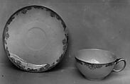 Cup and saucer, Edward Colonna  German, Porcelain