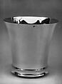 Beaker, Jean E. Puiforcat  French, Silver, French