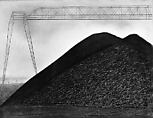 Bituminous Coal Storage Pile, Joseph Stella  American, Charcoal and silver metallic paint on paper