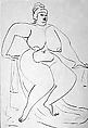 Nude, Gaston Lachaise  American, Graphite on paper