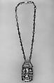 Pendant with chain, Ilya Schor American, Gold, silver, diamonds