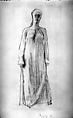 Standing Female: Alcina, Gerhard Marcks  German, Graphite on paper