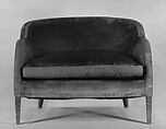 Love Seat, Jules Bouy  American, born France, Wood and velvet