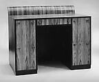Desk, Jules Bouy  American, born France, Tulip wood, ebony veneer, metal