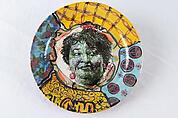 Plate: Stacey Abrams, Roberto Lugo American, Glazed ceramics, American