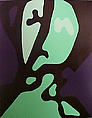 Spring Angel G, Gary Hume  British, Color screenprint with selectively applied glaze