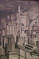New York Roofs, Emil Ganso American, born Germany, Etching and aquatint