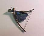 Brooch, Harold O'Connor  American, Spectrolite, oxidized silver, 18K gold
