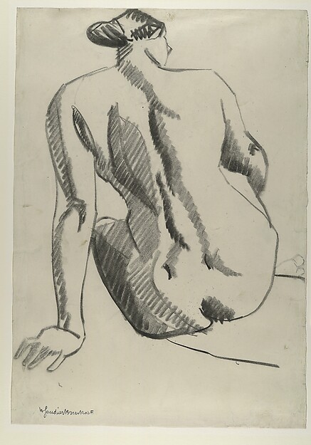 Seated Nude, Back-View