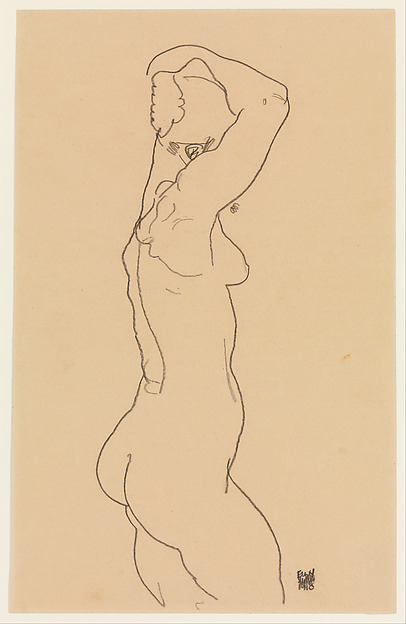 Standing Nude, Facing Right