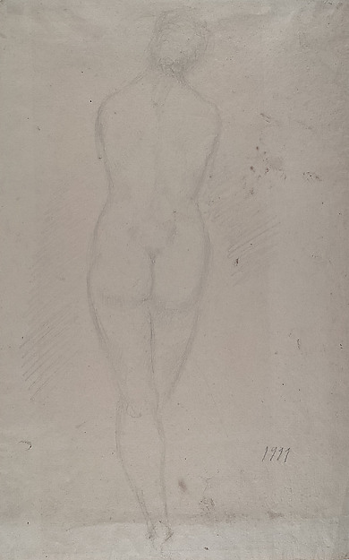 Standing Nude Woman, Back View