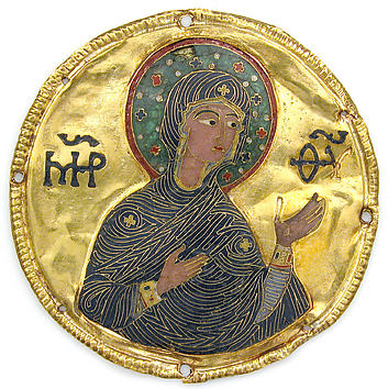 Image for Medallion with the Virgin from an Icon Frame