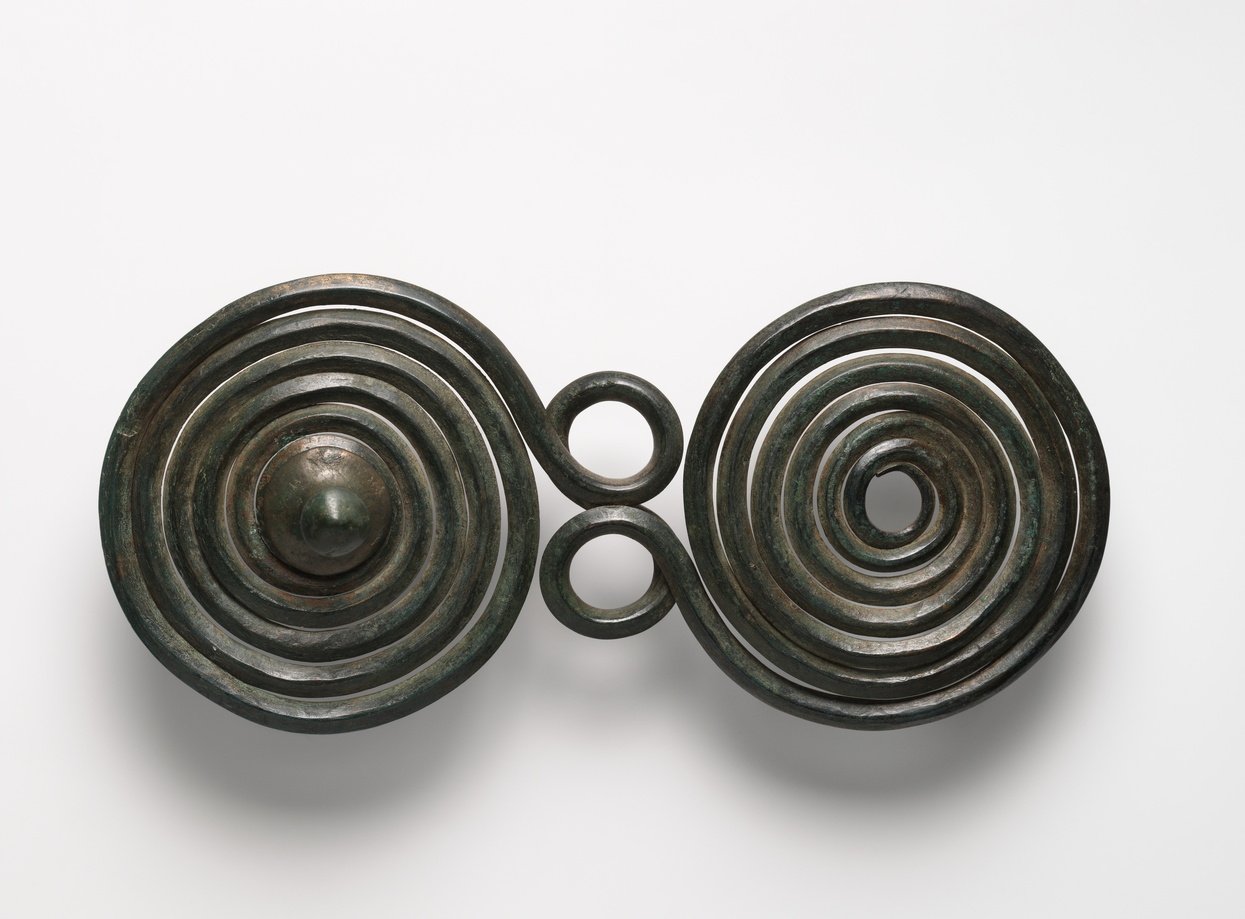Large Brooch with Spirals