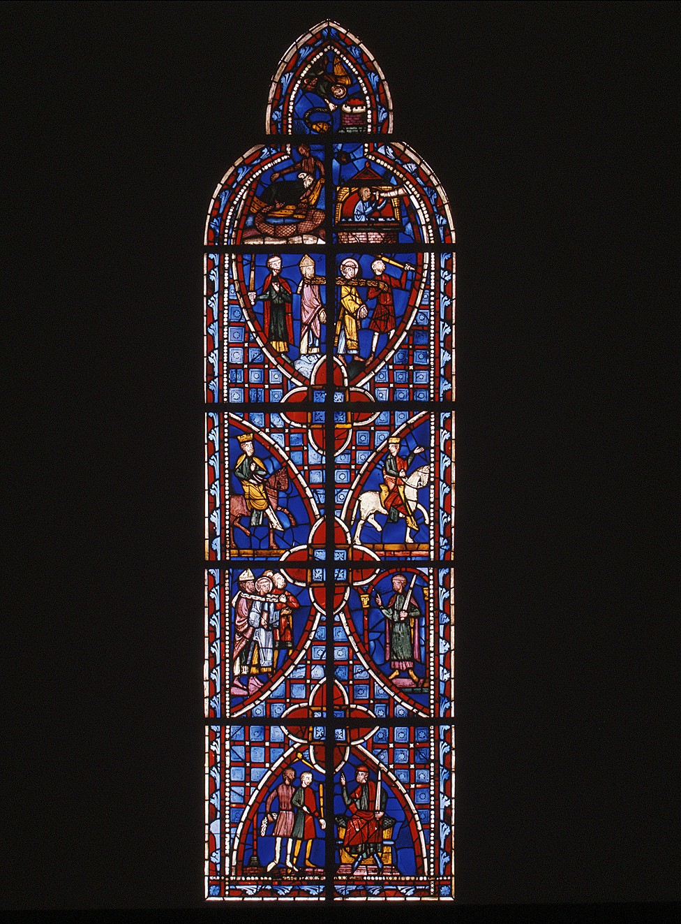 Stained Glass Window Panes, replica of 1885 orignals