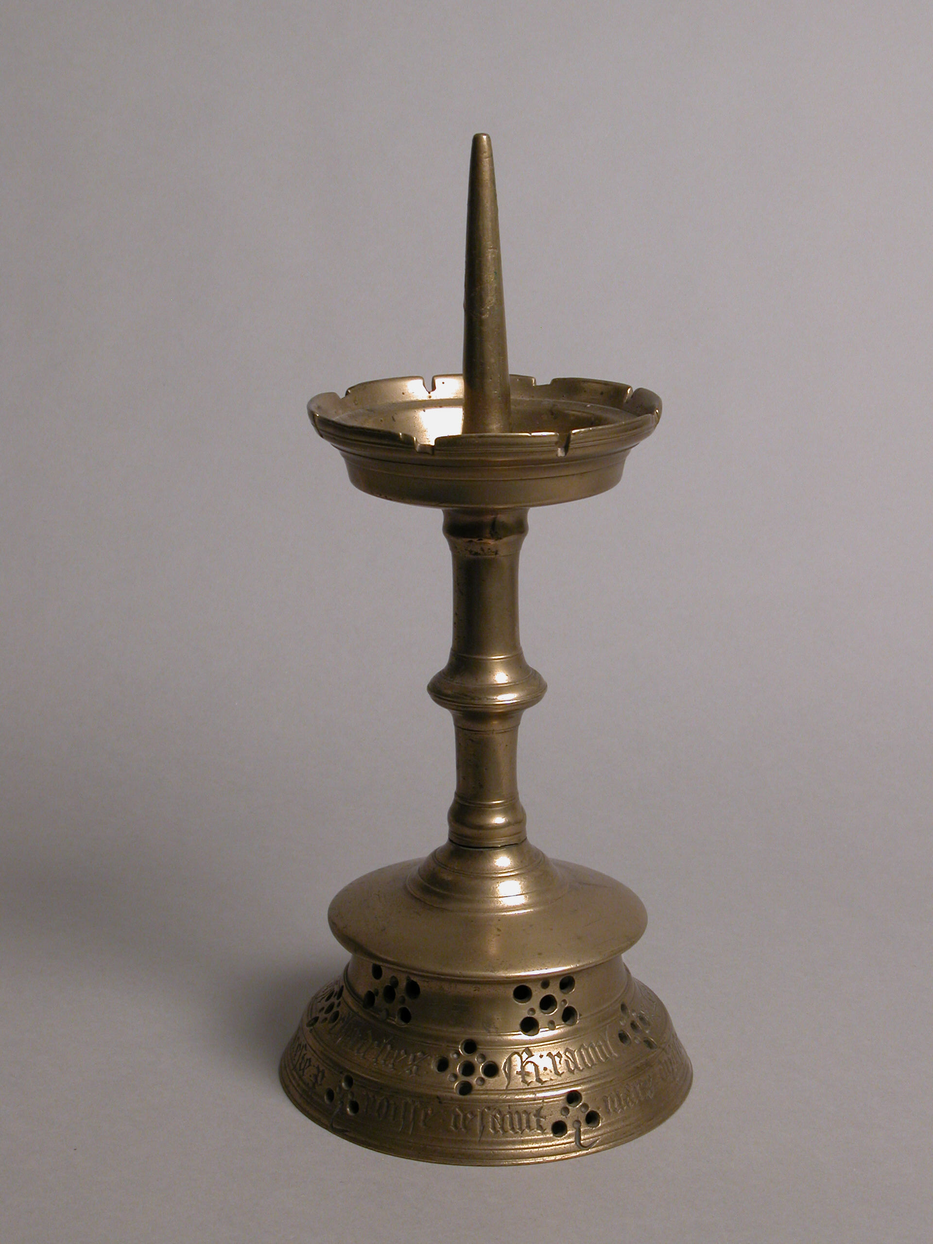 Pricket Candlestick. 1475–1500. Northern Europe. Brass Stock Photo - Alamy