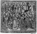 Scenes from The Story of Charlemagne (?) (from Christ the Judge on the Throne of Majesty and Other Subjects), Wool warp;  wool, silk, and metallic wefts, South Netherlandish
