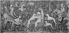 The Stag at Bay (From Incidents in a Stag Hunt), Wool warp, wool wefts, South Netherlandish