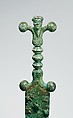 Sword and Scabbard, Iron blade, copper alloy hilt and scabbard, Celtic