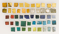 Mosaic Tesserae, Glass, gold and silver leaf, Byzantine