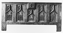 Chest Front, Oak, iron lock, French