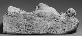 Relief with Half Figure of an Angel, Marble (Lunense marble from Carrara), North Italian