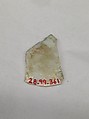 Fragment, Glass, ceramic, European or Middle Eastern