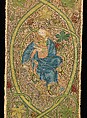 Orphrey, metal, silk, linen, British