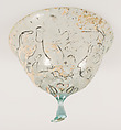 Goblet, Glass with vitreous paint, Coptic