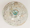 Goblet, Glass with vitreous paint, Coptic