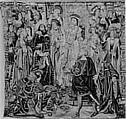 Moses and Aaron Before Pharaoh, Wool warp;  wool and silk wefts, South Netherlandish