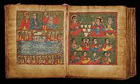 Gospel manuscript with separated leaves, Ink and tempera on parchment, Ethiopian (Northern Highlands, Tigray, Ethiopia)