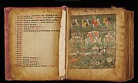 Gospel manuscript with separated leaves, Ink and tempera on parchment, Ethiopian (Northern Highlands, Tigray, Ethiopia)