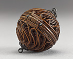 Prayer Bead with the Expulsion of the Money Changers and the Entry into Jerusalem, Boxwood, Netherlandish