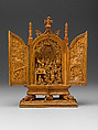 Miniature Altarpiece with the Adoration of the Magi, Boxwood, Netherlandish