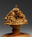 Commemoration of Woodcarver Ottaviano Jannella, Sculpture, tools, and eyeglasses of Ottaviano Jannella (Italian, Ascoli Piceno 1635–1661 Ascoli Piceno), Boxwood, metal, and glass; engraving on paper, Italian