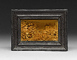 Commemoration of Woodcarver Ottaviano Jannella, Sculpture, tools, and eyeglasses of Ottaviano Jannella (Italian, Ascoli Piceno 1635–1661 Ascoli Piceno), Boxwood, metal, and glass; engraving on paper, Italian